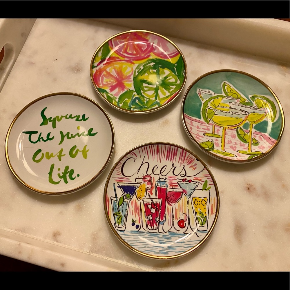 Lilly Pulitzer Cheers! Ceramic Coasters